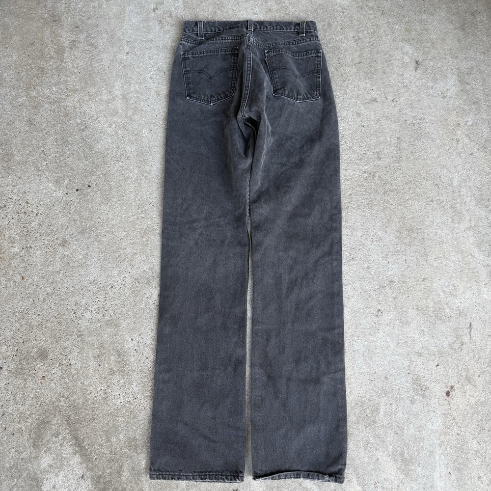 Vintage 90s Levis 505 Orange Tab Jeans Mens 30x34 Black Regular Fit Straight Leg